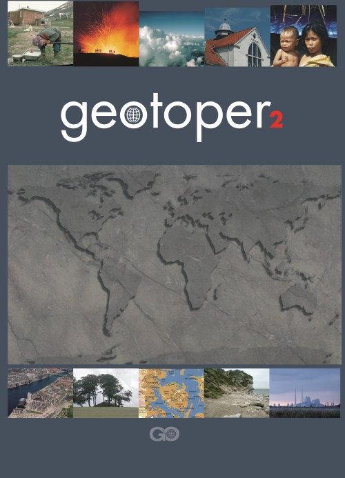 Geotoper 2 Elevbog er en del af et undervisningssystem til grundskolens undervisning i geografi i 7. til 9. klasse.